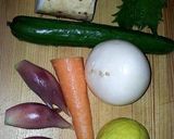 余った野菜でMIXサラダ＆１夜漬け★作り方1写真