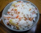 桜エビ＋チーズのお花見おにぎり作り方5写真
