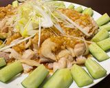 本格♫蒸し鶏のネギ油ソースかけ作り方8写真