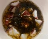タコともずくの酢の物作り方1写真