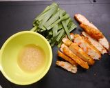 簡単！野菜天のニラ玉炒め作り方2写真