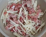 【豚肉とえのきのガリバタ醤油炒め】作り方2写真