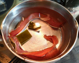 日常使いのお味噌汁用厚削りと昆布の出し汁作り方3写真