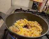 酔った勢いで作る、〆の普通の炒飯作り方5写真