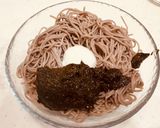 アカモクとオクラとトロロの十割蕎麦作り方5写真