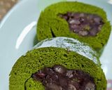 ★低糖質‼抹茶おから粒あんロールケーキ♪作り方10写真