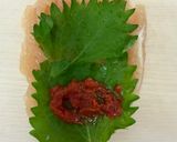 ささみの梅しそ巻き　5倍麹みそデップのせ作り方4写真
