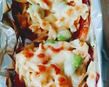 ハムカップのチーズ焼きマカロニグラタン作り方2写真