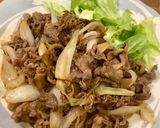 新玉ねぎと牛肉のすき焼き風炒め作り方2写真