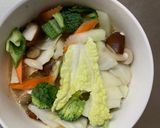 お一人様簡単洋風梅タルタル味豆腐野菜炒め作り方14写真
