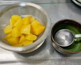 ヨーグルトと桃缶のレアチーズ風ケーキ作り方6写真