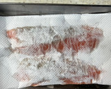 人参マヨソースをのせた鮭のホイル焼き作り方1写真