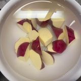 【時短】さつまいもと鶏もも肉の甘辛炒め作り方1写真