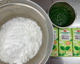 【保育園おやつ】ほうれん草豆乳もち作り方3写真