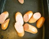 ウィンナー＆ブロッコリーのオイマヨ炒め作り方2写真