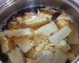ホッとする味　うどの卵とじ作り方3写真