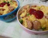 朝食に！トロトロオムレツ丼作り方5写真