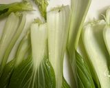 青梗菜と塩昆布のニンニク炒め作り方1写真