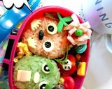 H@ppy.キャラ弁ガチャピンムック作り方3写真