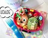 H@ppy.キャラ弁ガチャピンムック作り方4写真