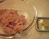 鶏ムネでヘルシー☆しょうが焼き作り方1写真