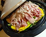 タジン鍋で野菜たっぷりジンギスカン作り方4写真