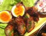 とろ～り半熟卵の牛肉巻き♪お弁当に♪作り方10写真