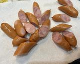 ウインナーとキャベツのケチャップ炒め作り方1写真