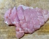 お弁当に！鶏ムネの濃厚ピリ辛ニンニク炒め作り方2写真