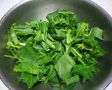 水餃子✿ほうれん草を入れて★スープに作り方1写真