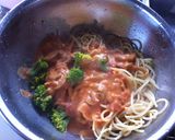 きのこクリームパスタ　ささみカツ添え作り方3写真