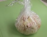 ソーセージとチーズの　茶巾おにぎり！作り方6写真