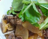 簡単☆牛肉と大根の韓国どんぶり＆スープ作り方5写真