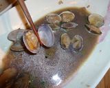 リメイク！あさり酒蒸し残りスープで焼き飯作り方1写真