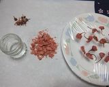 簡単!桜塩(自家製八重桜の塩漬けで)作り方4写真