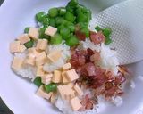 カリカリベーコンとアスパラチーズおにぎり作り方3写真
