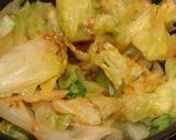 セロリとレタスの豆板醤いため作り方4写真