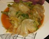 セロリとレタスの豆板醤いため作り方5写真