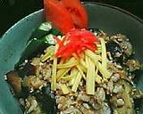 あっさり☆八丁味噌鶏ひき丼作り方3写真