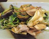 豆苗&なす&きのこのピリ辛味噌炒め作り方6写真