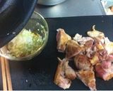ホエー塩だれでチキンと春野菜蒸し作り方3写真