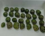 そら豆でアマガエルの整列作り方2写真