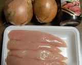 新玉ねぎとささみの、焼き肉のたれ味つけ作り方1写真