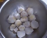 うずら入り♪もちもち里芋ボール作り方1写真