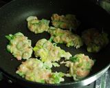 鶏ひき肉入りねぎ焼き作り方2写真