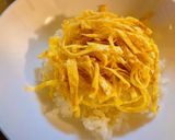 大葉香るサーモン丼(錦糸卵をのせて)作り方3写真