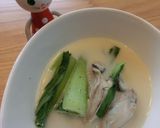 ヘルシー 牡蠣×青梗菜 の豆乳シチュー作り方4写真