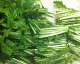 お揚げと水菜の煮物~卵入り袋つき♪~作り方2写真