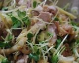 豚としめじ　ザーサイの葱和え作り方5写真