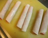 ビアソーセージ餃子皮幸福巻☆作り方2写真
